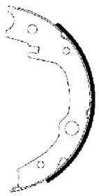 Гальмiвнi колодки барабаннi toyota avensis(t25)03-/corolla(e12)02-/yaris 99- JQ212048