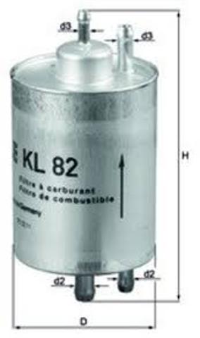 Фильтр топливный KL82 MAHLE
