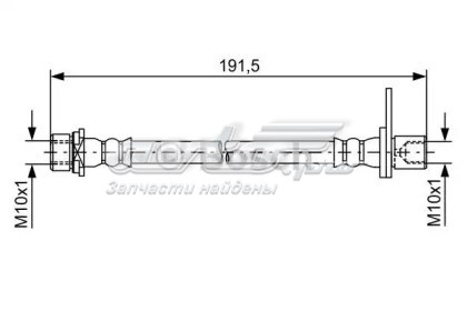 Шланг тормозной задний левый LH7246 DELPHI