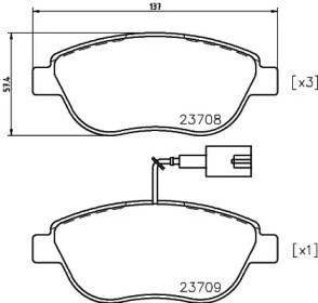 Тормозные колодки LP1721 DELPHI