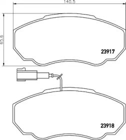 LP1750 DELPHI Колодки тормозные передние дисковые купить в Винница