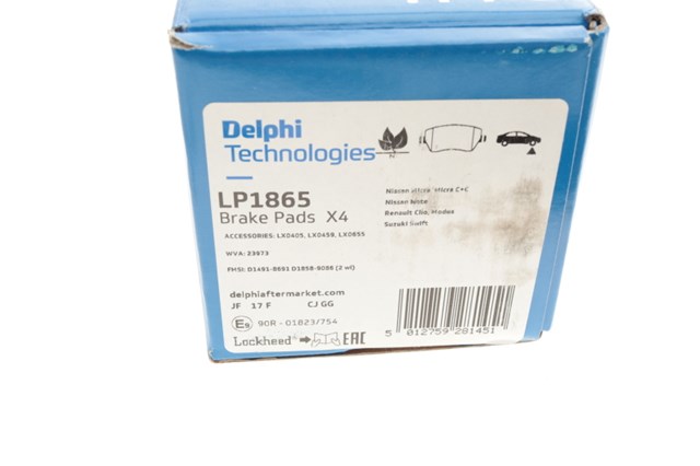 Колодки тормозные LP1865 DELPHI