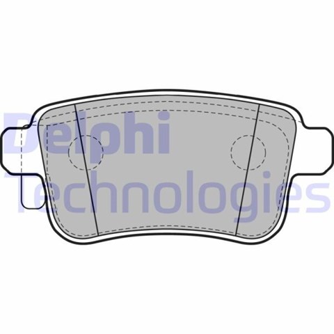 Колодки тормозные задние, дисковые LP2126 DELPHI