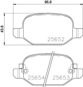 DELPHI LP2475 Колодки тормозные задние дисковые в наличии Каменское