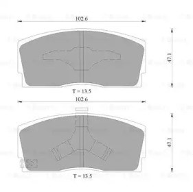 Тормозные колодки LP626 DELPHI