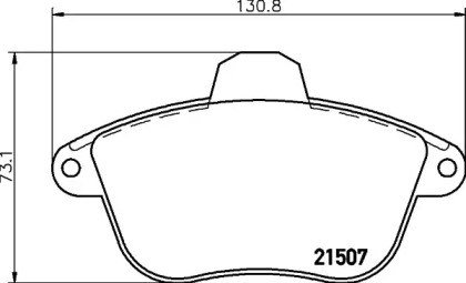 Колодки тормозные передние дисковые LP741 DELPHI