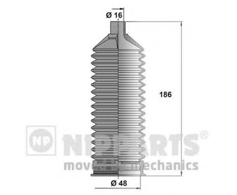 N2840510 NIPPARTS Пыльник рулевой рейки купить в Павлоград