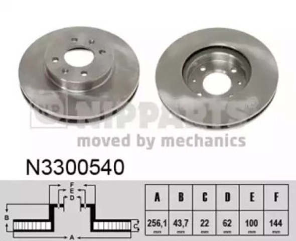 Ротор тормозной N3300540 NIPPARTS
