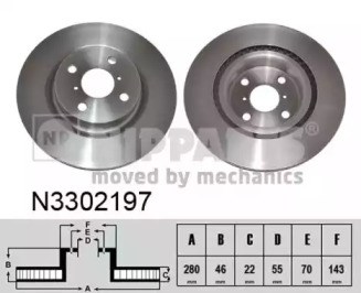 Ротор тормозной N3302197 NIPPARTS