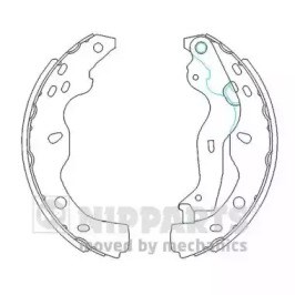 Тормоза рабочие задние ножные и тормозные барабаны N3508029 NIPPARTS