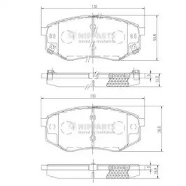 Колодки N3600545 NIPPARTS