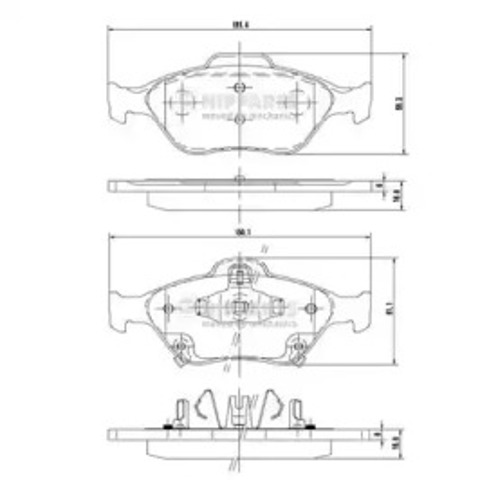 Тормозные колодки N3602130 NIPPARTS