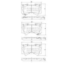 Колодки тормозные N3602136 NIPPARTS