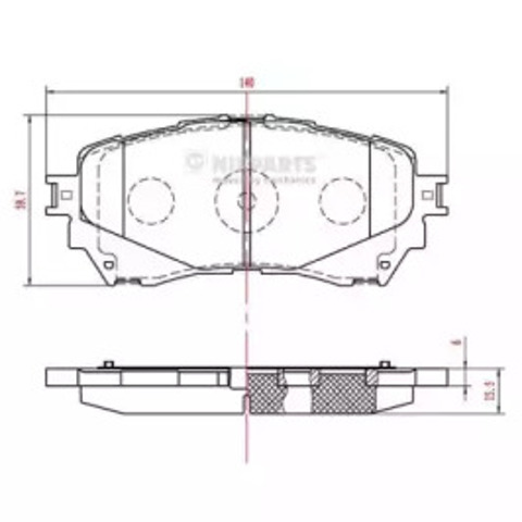 Тормозные колодки N3603074 NIPPARTS