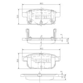 Колодки тормозные дисковые комплект N3618002 NIPPARTS
