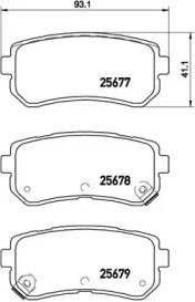 Задние дисковые колодки P30068 BREMBO
