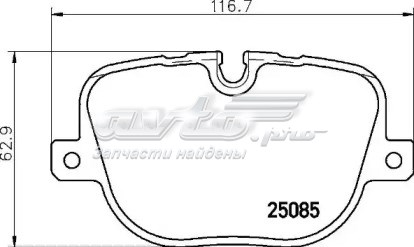 Колодки дисковые  P44025 BREMBO