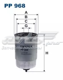 Топливный фильтр PP968 FILTRON