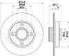 Задний тормозной диск PRD5289B PROTECHNIC