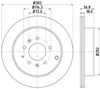 Диск тормозной задний PRD6194 PROTECHNIC