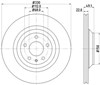 Диск тормозной задний PRD6197 PROTECHNIC