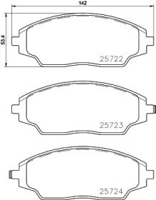 Тормозные колодки PRP1746 PROTECHNIC