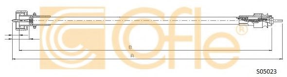 Трос привода спидометра S05023 COFLE
