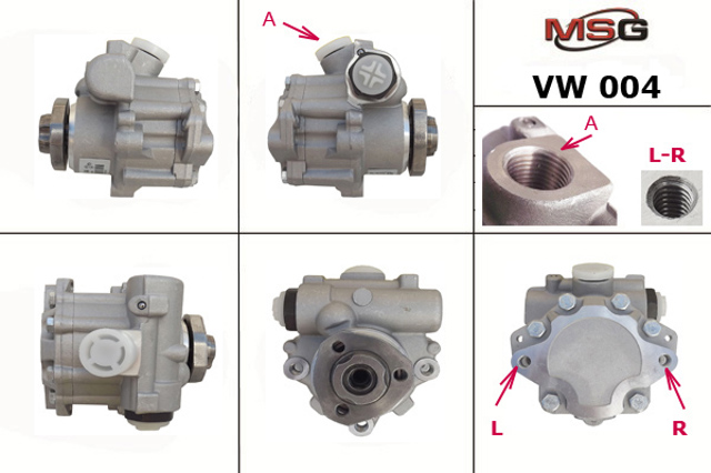 Насос гидроусилителя механизма рулевого управления VW004 MS GROUP