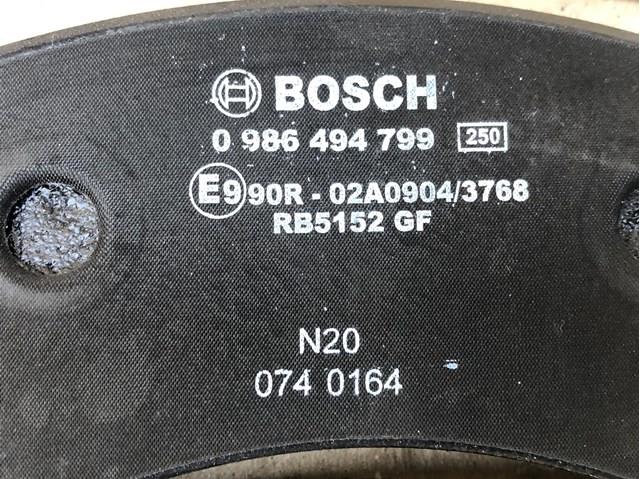 0986494799 BOSCH Колодки тормозные передние дисковые купить в Хмельницкий