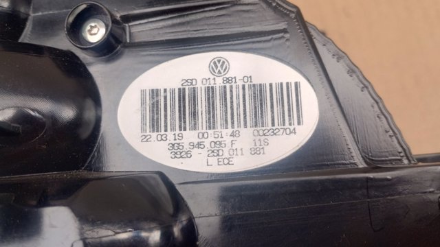 3G5945095F Фонарь задний левый внешний купить Каменское