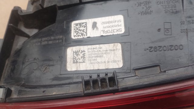 VAG 658945094 Фонарь задний правый внутренний в наличии Черновцы