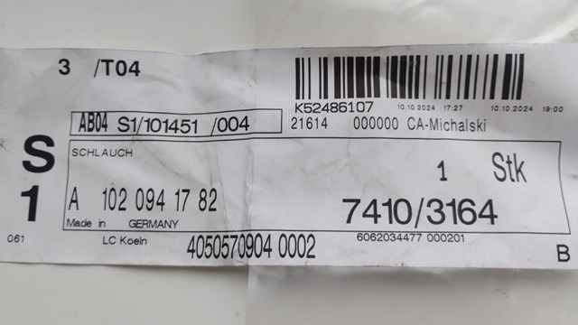 MERCEDES A1020941782 в наличии Запорожье