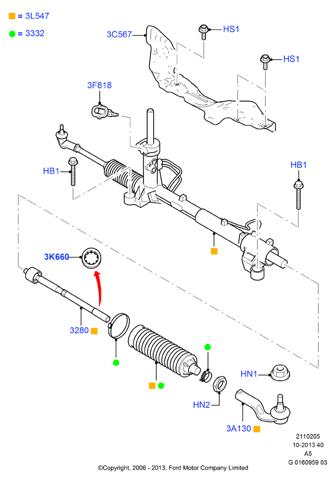 Рулевая тяга 1377655 FORD