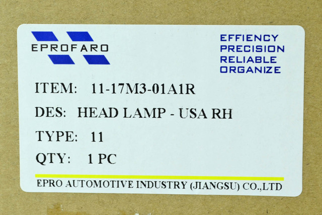 EPROFARO 00000074194 Правая фара в наличии Украина