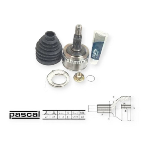 G1M006PC PASCAL ШРУС наружный передний купить в Сумы