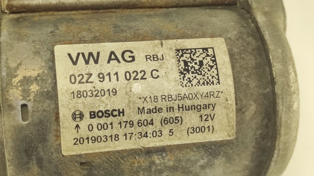02Z911022C VAG Стартер купить в Каменское