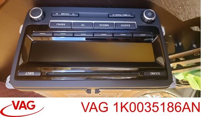 Магнитола (радио AM/FM) 1K0035186AN VAG