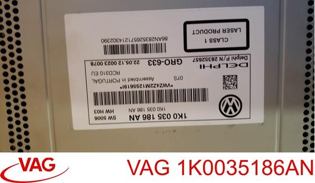 1K0035186AN VAG Магнитола купить в Винница