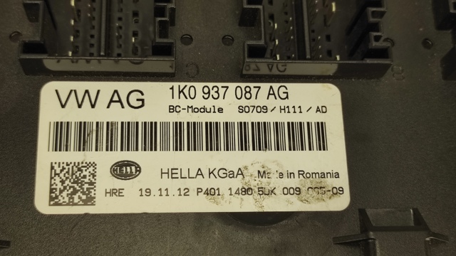 1K0937087AG Блок комфорта купить Днепр