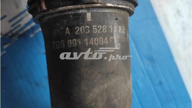 MERCEDES A2035281182 Шланг (патрубок) интеркуллера в наличии Хмельницкий