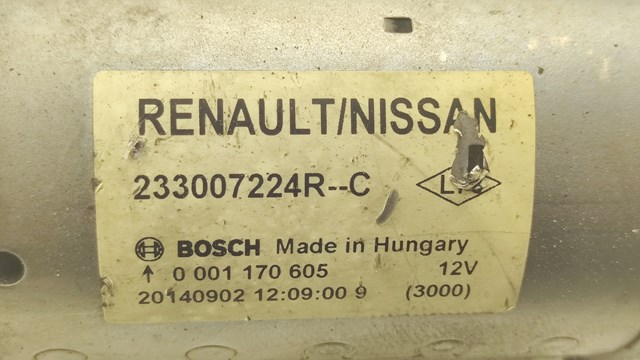 233007224R RENAULT Стартер купить в Павлоград