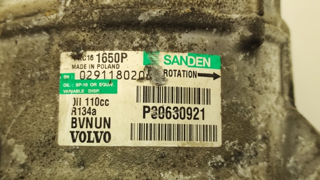 VOLVO 30630921 Компрессор кондиционера в наличии Запорожье
