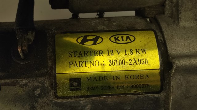 HYUNDAI 361002A950 Стартер в наличии Николаев