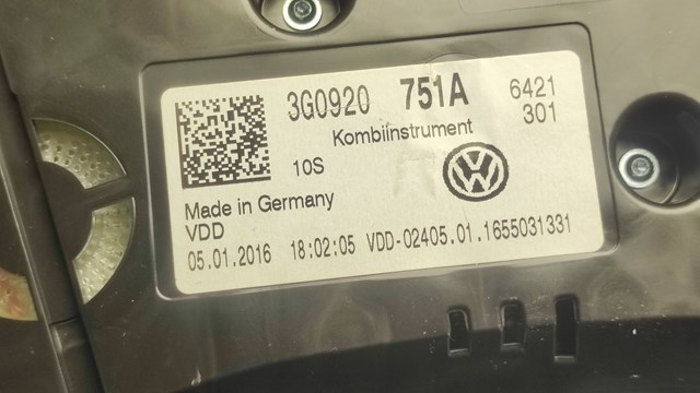 3G0920751A VAG Панель приборов купить в Ирпень