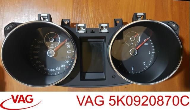 Приборная доска 5K0920870C VAG