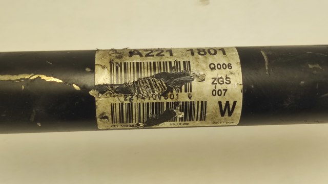 MERCEDES A2214101801 Кардан передний в наличии Полтава