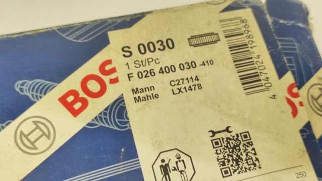 F026400030 BOSCH Воздушный фильтр купить в Запорожье