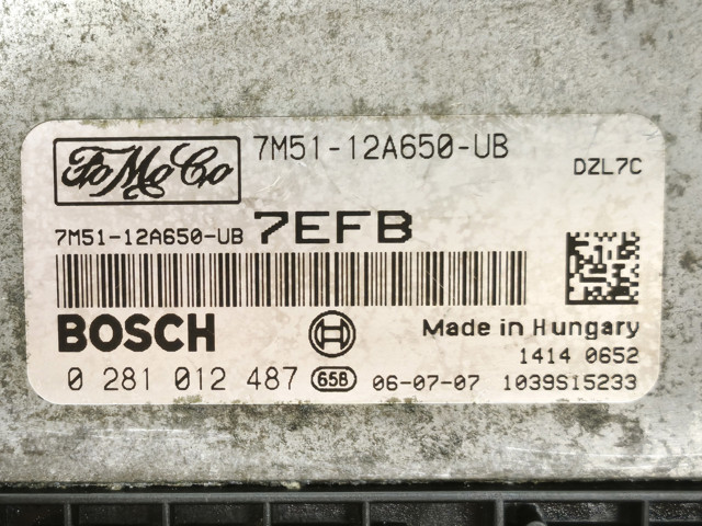 ЭБУ двигателем 0281012487 BOSCH