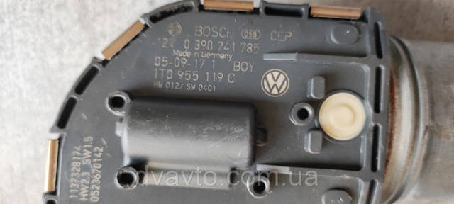 VAG 1T0955119C Мотор стеклоочистителя лобового стекла в наличии Хмельницкий