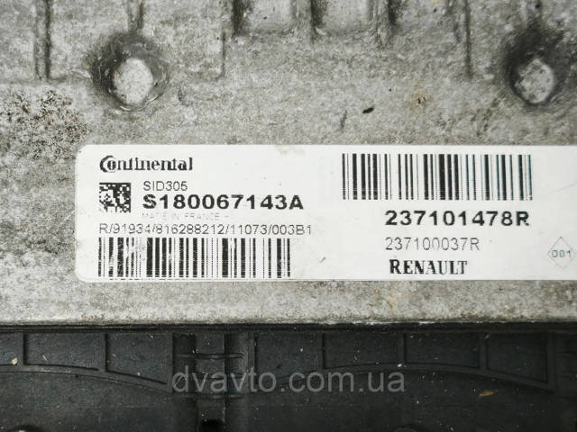 237101478R RENAULT Блок управления двигателем купить в Львов